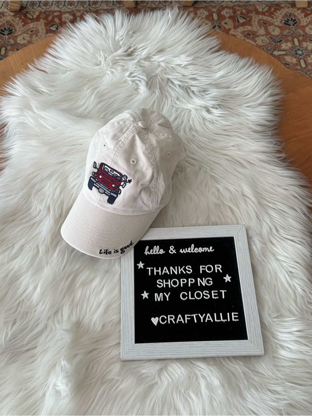 Life is Good Adult Unisex Jake Unlimited Smileage Chill Cap in “Birch White”
